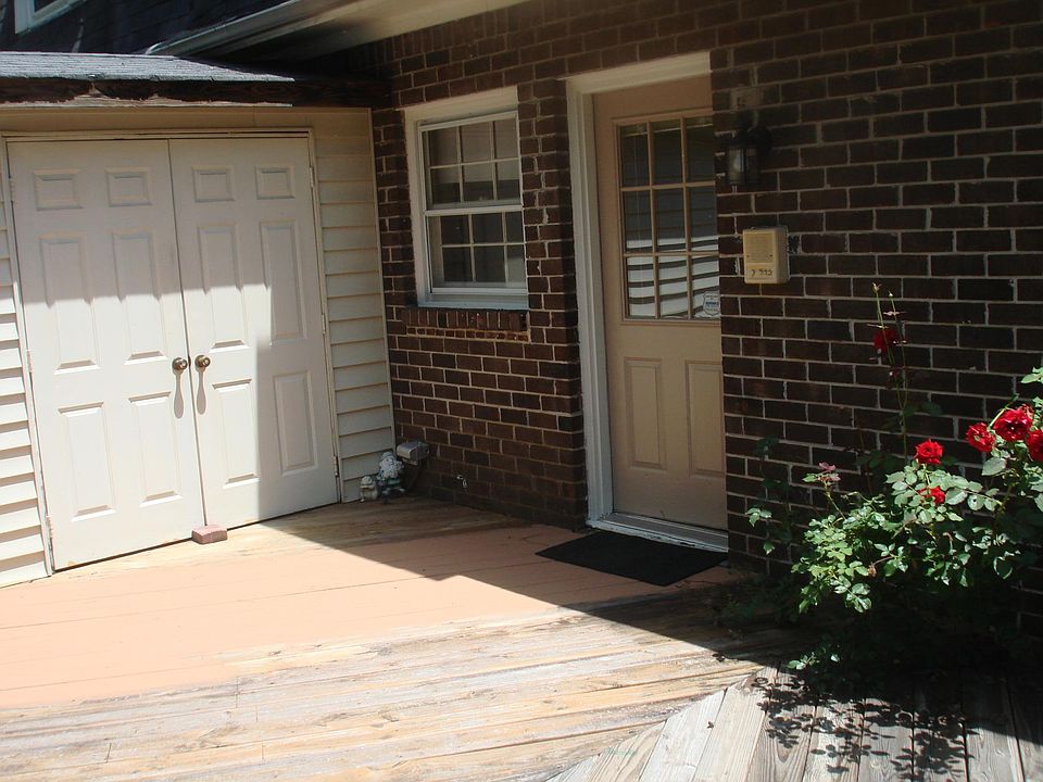 Back door to deck and storage
