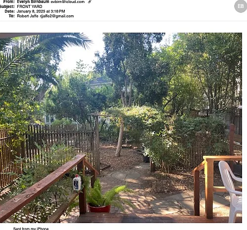photo of private front yard