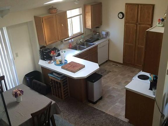 kitchen and dining area