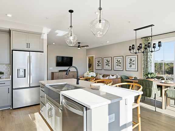 The kitchen of the Scarlet by Brookfield Residential.