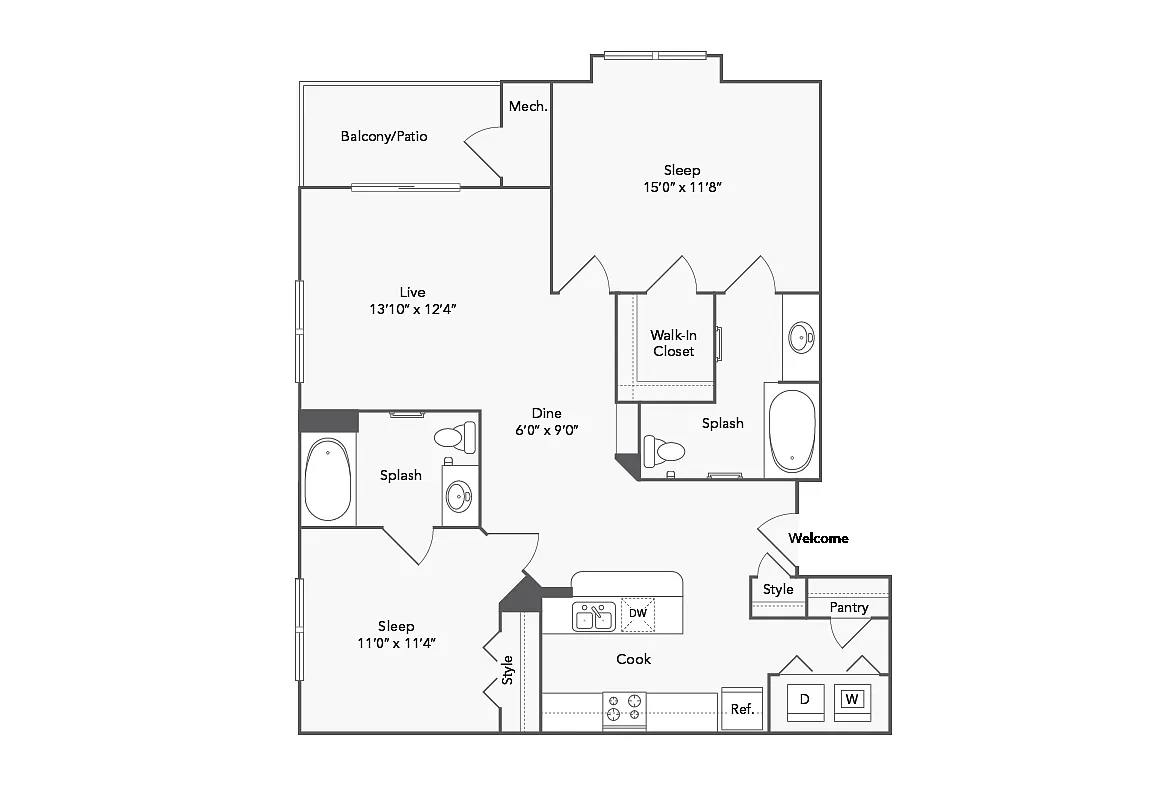 Floor plan Bedford