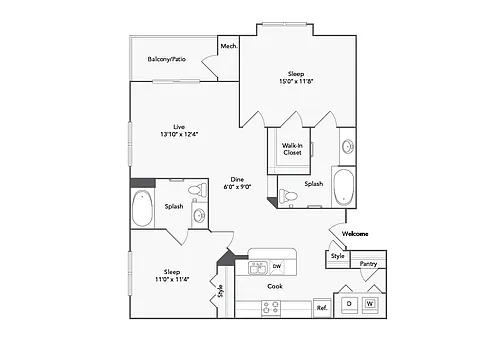 Floor plan Bedford