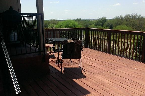 Deck extended from cover patio