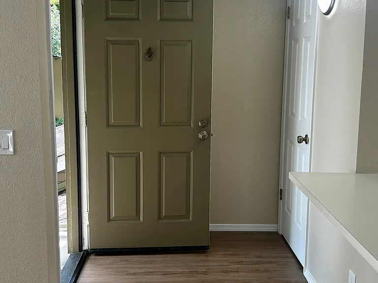 Entry with coat closet!