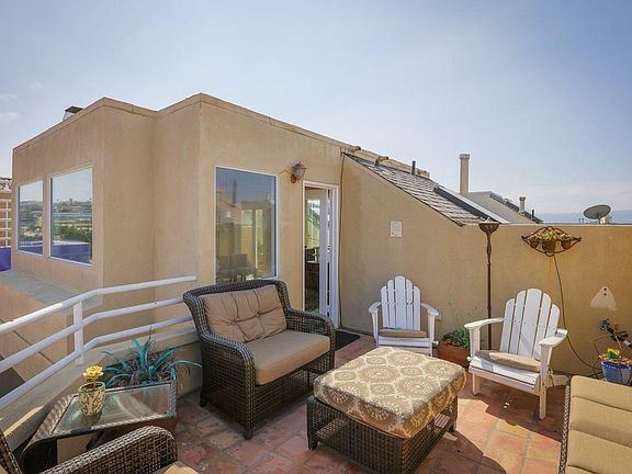 Top patio that seats 8