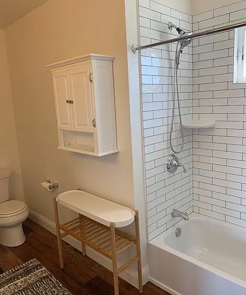 Tiled shower