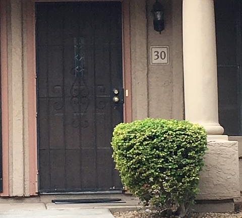 Front door to Unit 30