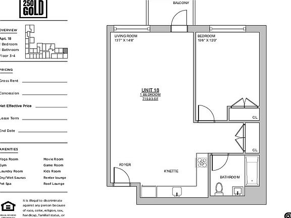 2nd image of 250 Gold St #358