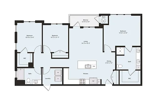 Floor plan C1-1A