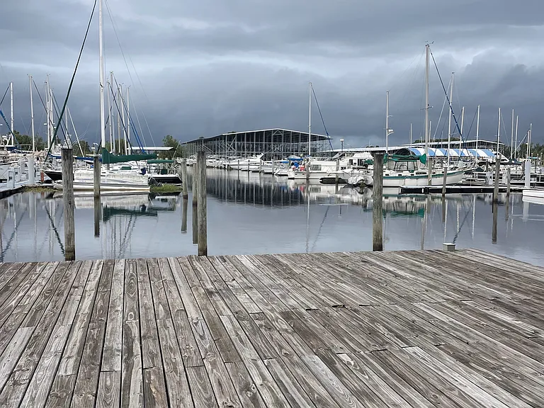 Lower deck overlooking Marina