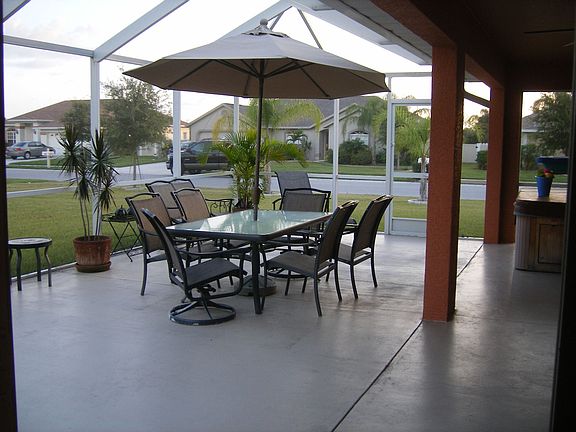 Extra large patio