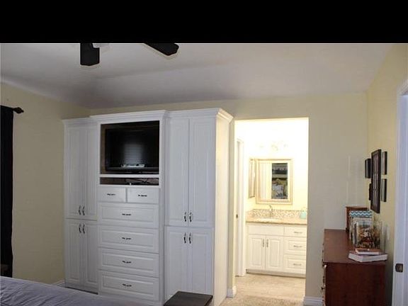 Built in drawers in master bedroom