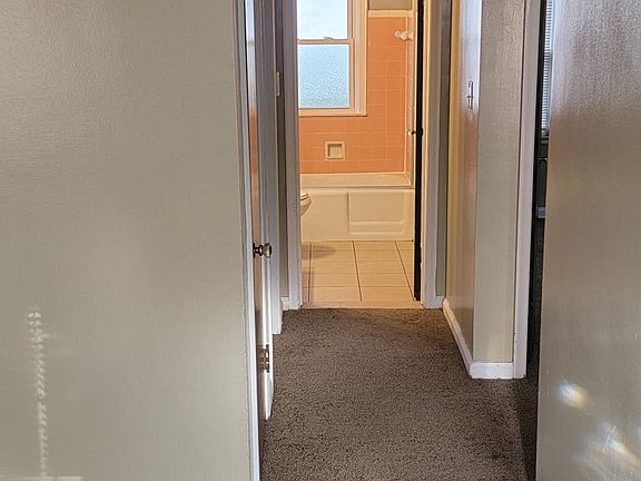 Looking into hallway from front room