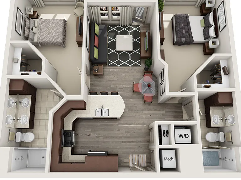 Tudor floor plan The Gramercy