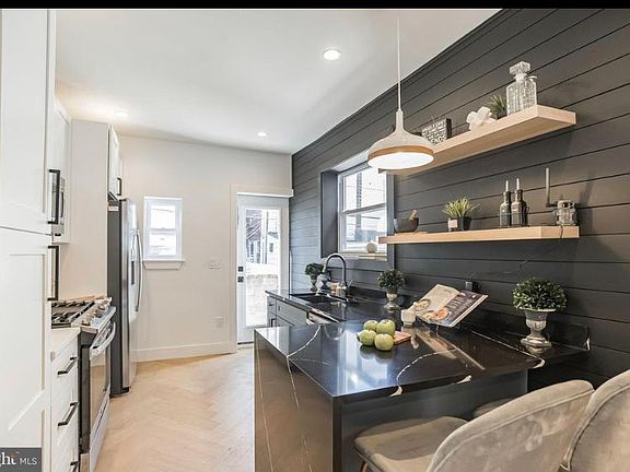Kitchen and backyard