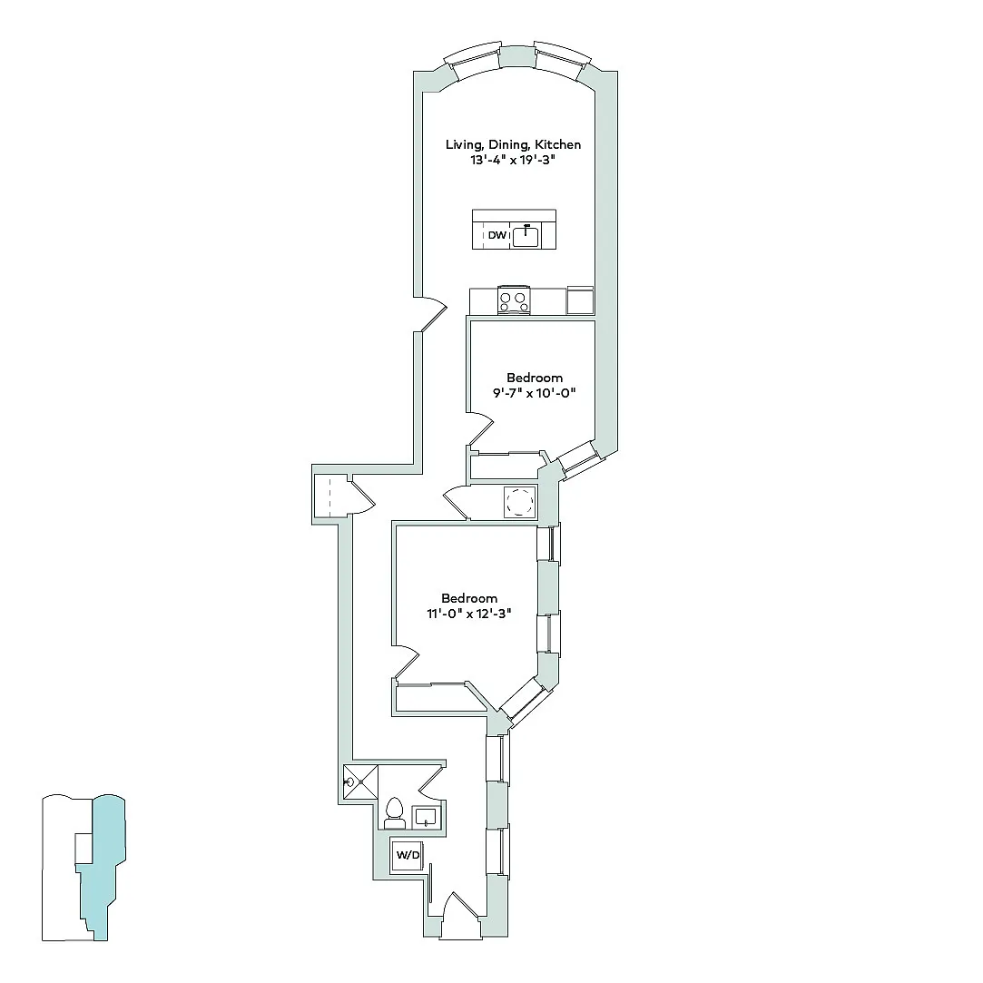 Floor Plan - 1515 E. 54th Street