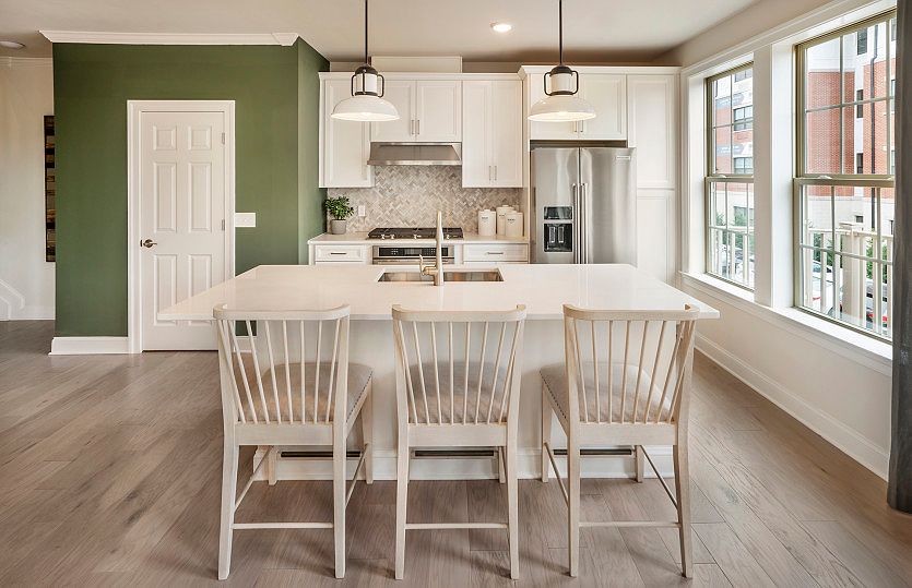 Designer kitchen with center island