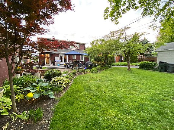 Large landscaped back yard