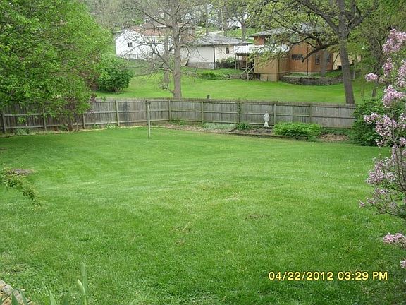 Privacy fence-enclosed back yard