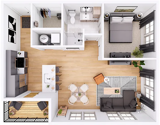 Floor plan The Sage-1M