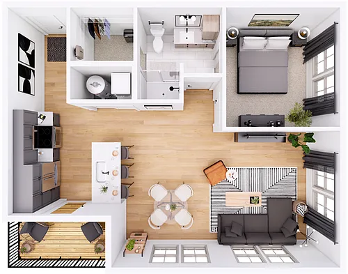 Floor plan The Sage-1M