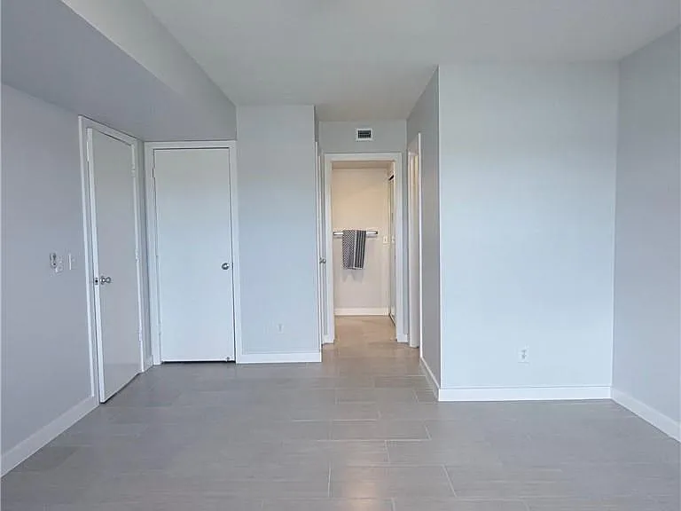 Other side of HUGE bedroom w/ a HUGE walk-in closet + an extra storage closet & a linen closet!