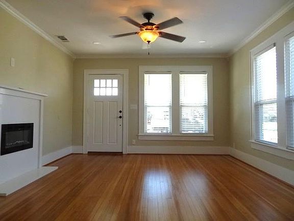 Living area with chimney