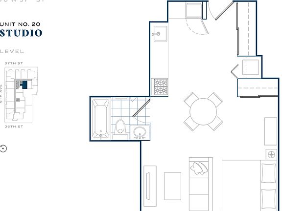 2nd image of 70 W 37th St #1820
