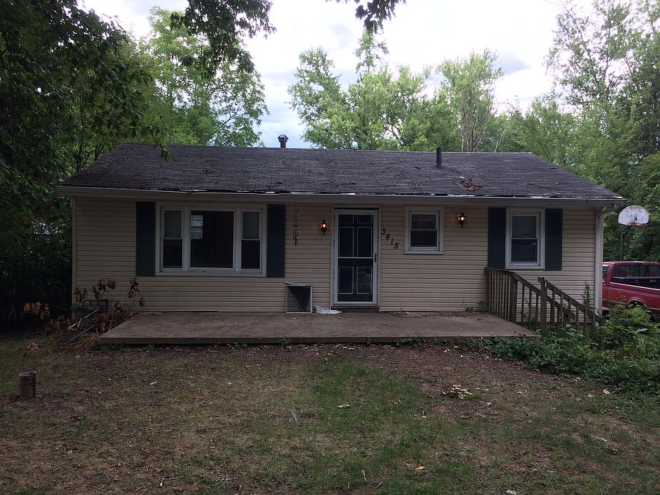 Front with large porch