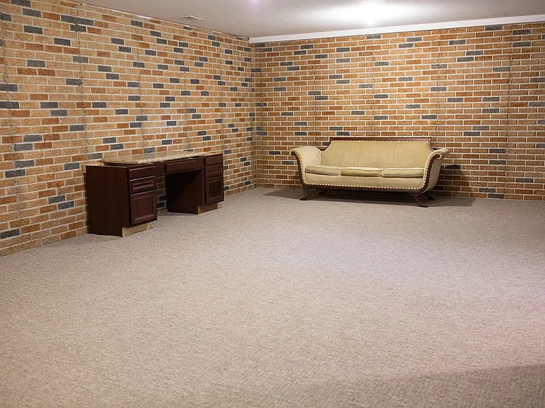 Basement great room [couch is removed]