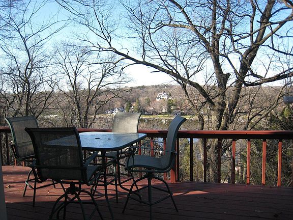 Rear deck overlooking river