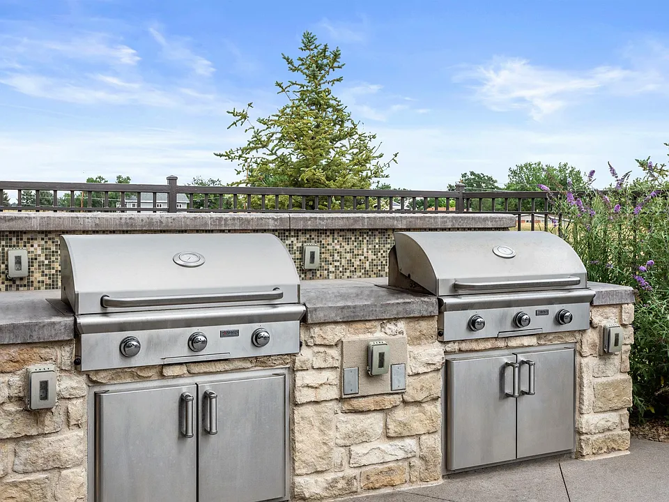 A grilling station out here holds two grills, so nobody waits a turn.