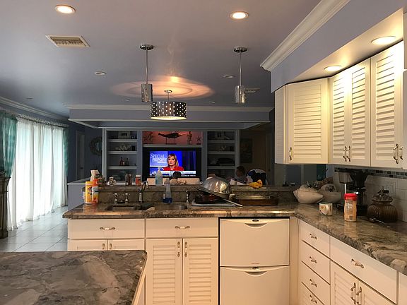 Kitchen view to living room