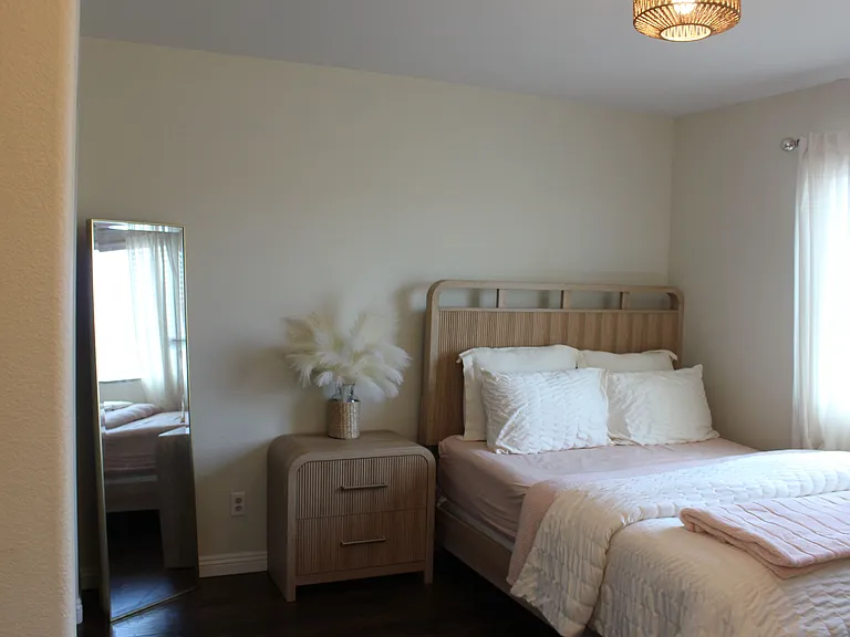 Bright bedroom with window