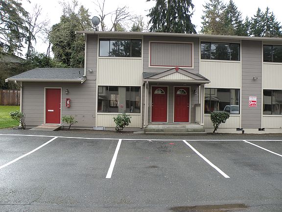 Private fenced yard with your unit.