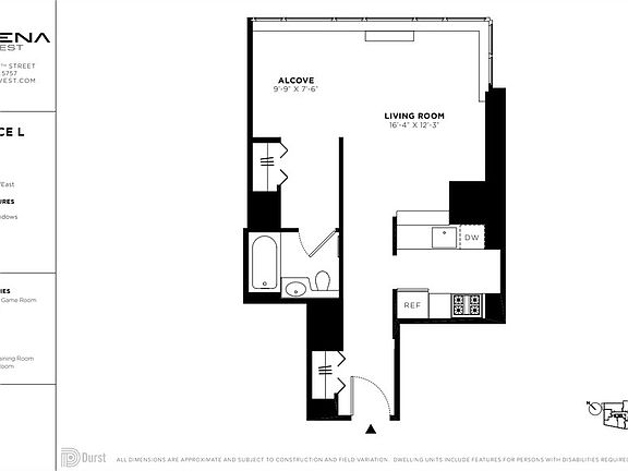 2nd image of 601 W 57th St APT 24L