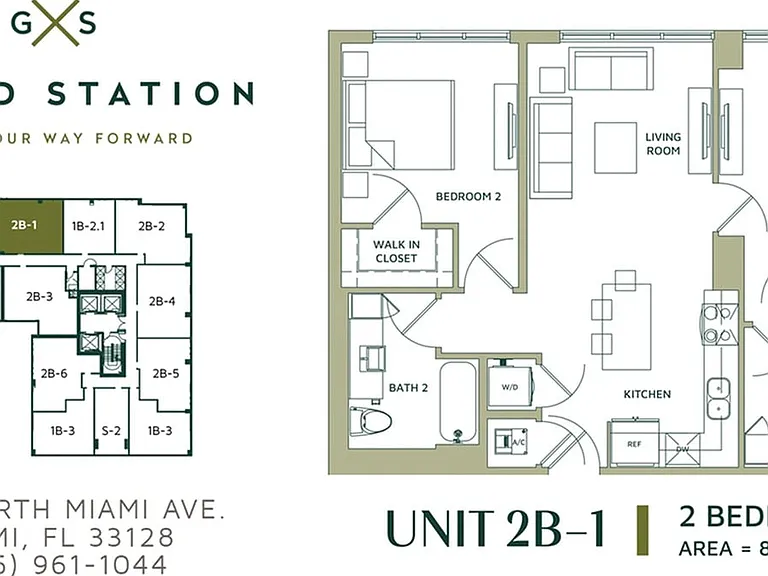 2 Bed 2 Bath (2B-1) 2 Bed 2 Bath (2B-1)