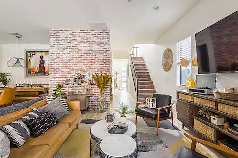 Custom brick walls, high ceilings, and natural light