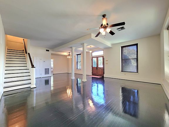 Living area, staircase