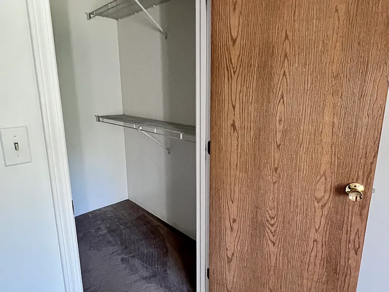 Walk-in closet in bedroom
