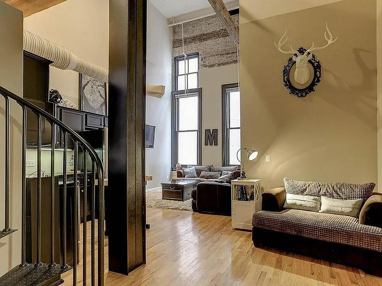 Open living room & kitchen