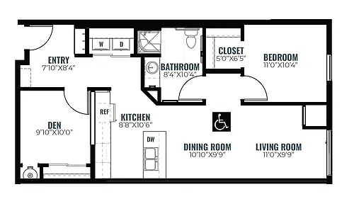 Floor plan The Skyline - ADA