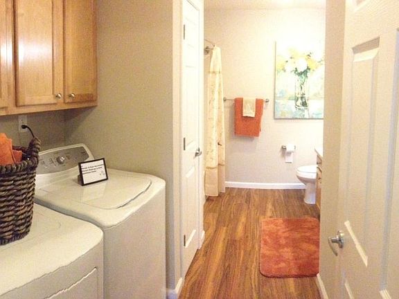 Room for a full size washer and dryer in your guest bathroom