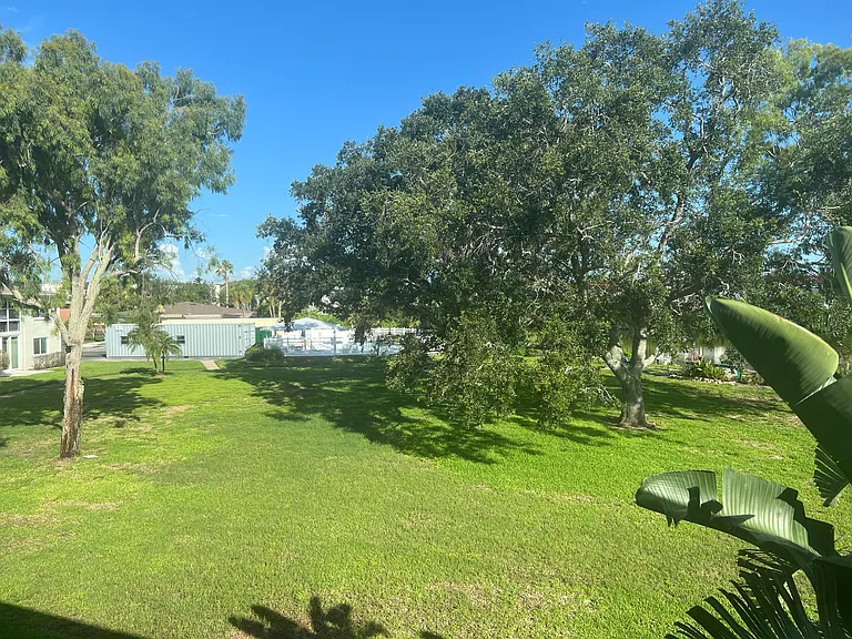 View from living room and the primary bedroom to the left.