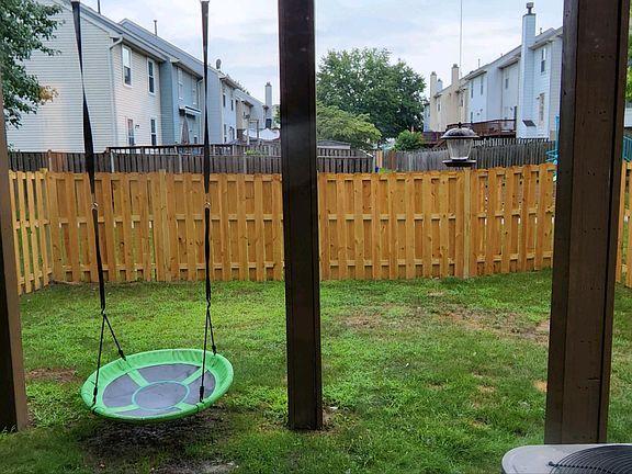 Fenced spacious backyard