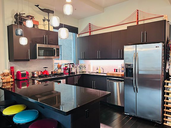 Open concept modern dining room.