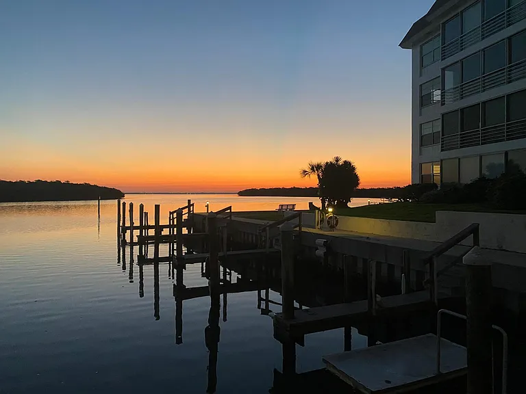 Marina directly behind unit with stunning views
