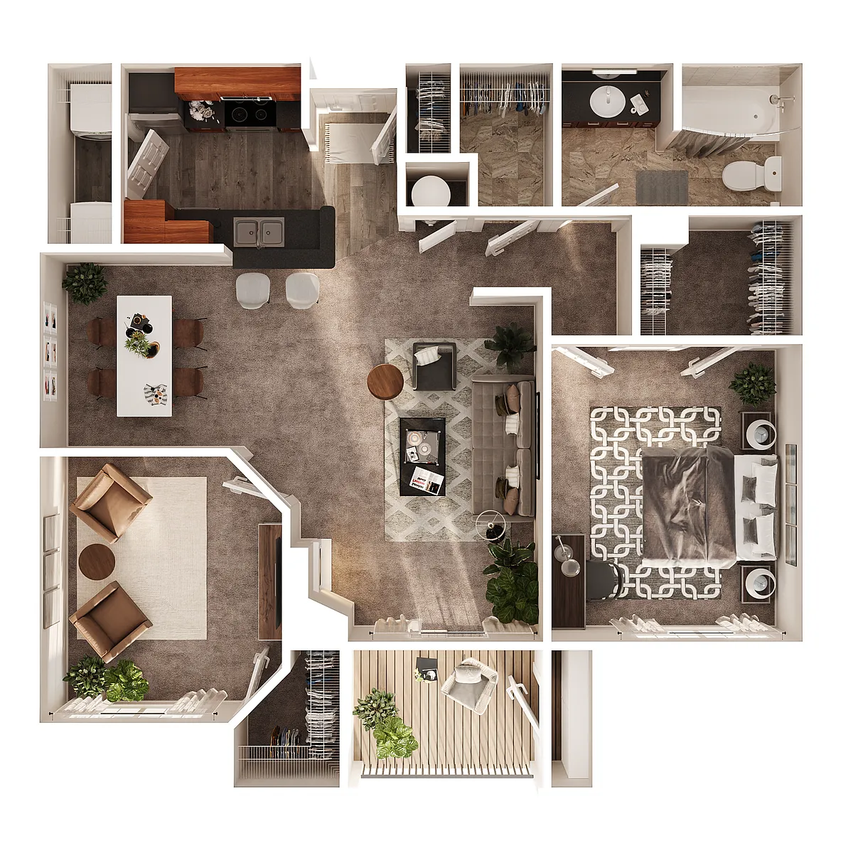 Floor plan 2 bedroom