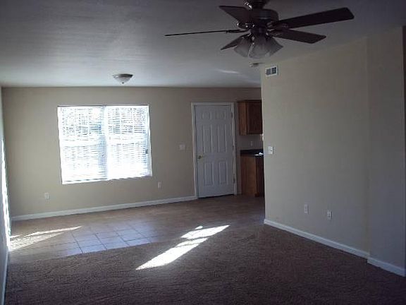 Living room into dining area