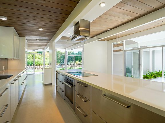 Gorgeous remodeled kitchen with Miele appliances.